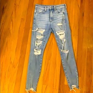 AE 360 Next Level Stretch Ripped High Waisted Jeggings